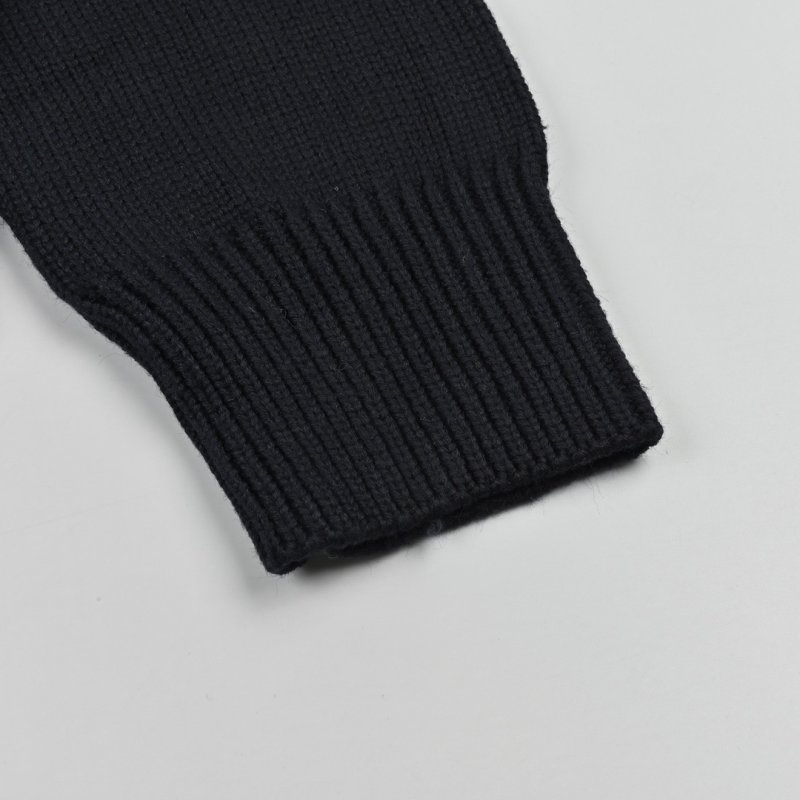 Louis Vuitton Shell Badge Embroidered Crewneck Sweater Black view