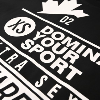 Dsquared2 Maple Leaf Graphic Black T-Shirt view 5