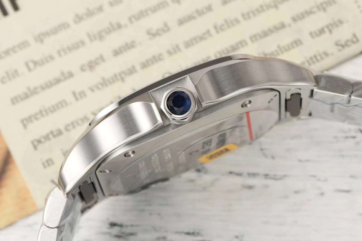 Cartier Santos Mechanical Silver Watch view