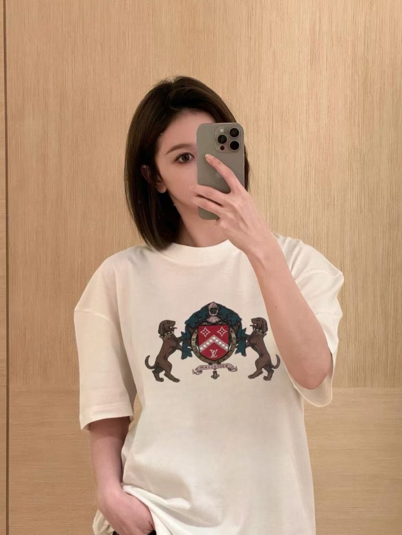 Louis Vuitton Crest Emblem White T-Shirt view