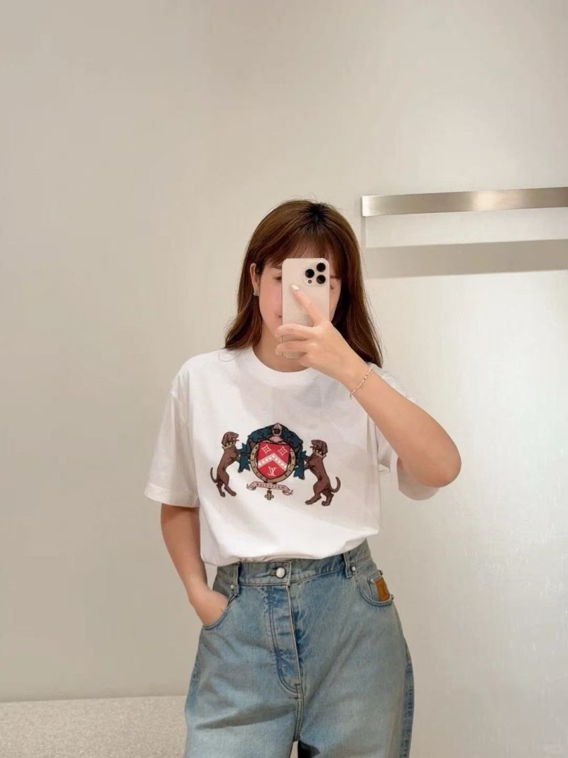 Louis Vuitton Crest Emblem White T-Shirt view
