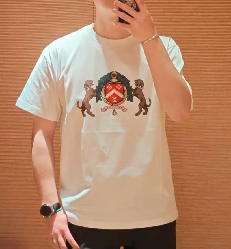 Louis Vuitton Crest Emblem White T-Shirt view