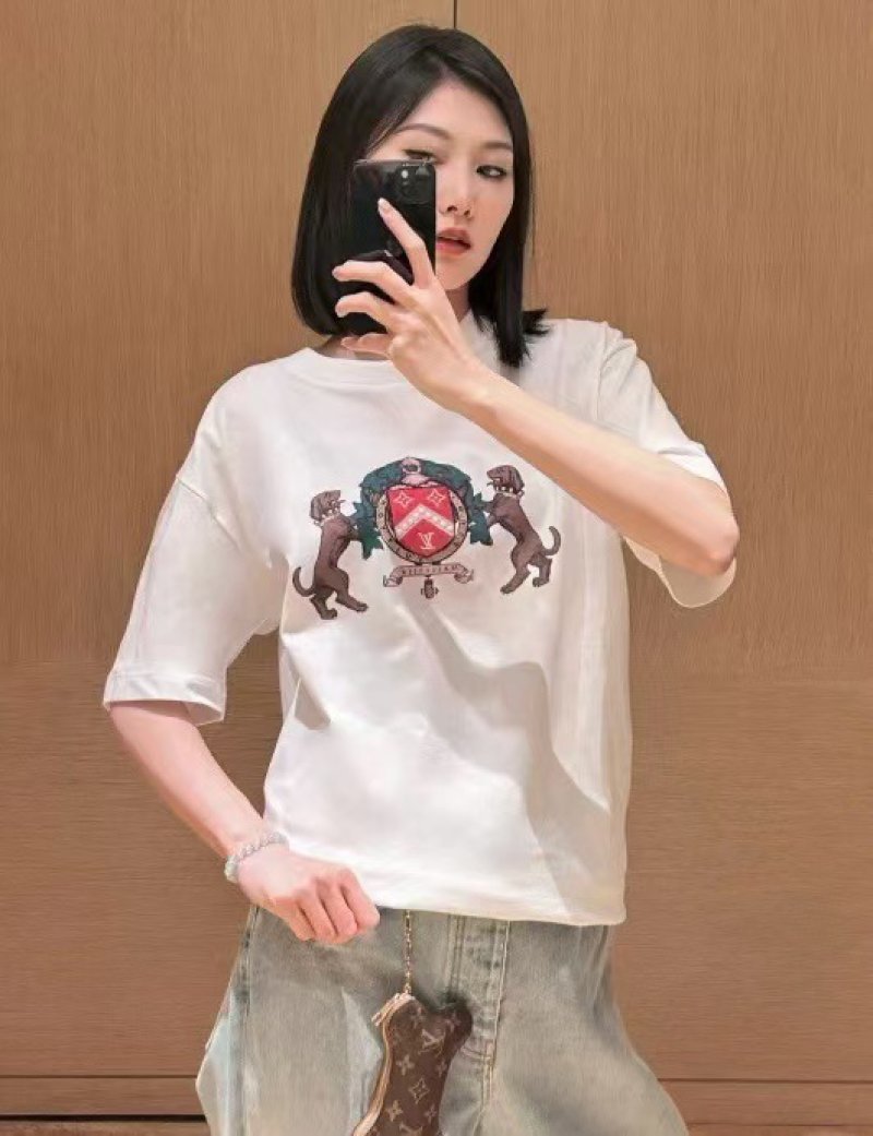 Louis Vuitton Crest Emblem White T-Shirt view