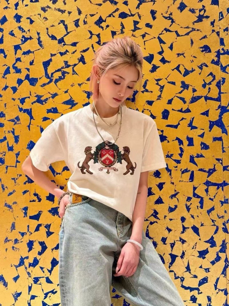 Louis Vuitton Crest Emblem White T-Shirt view