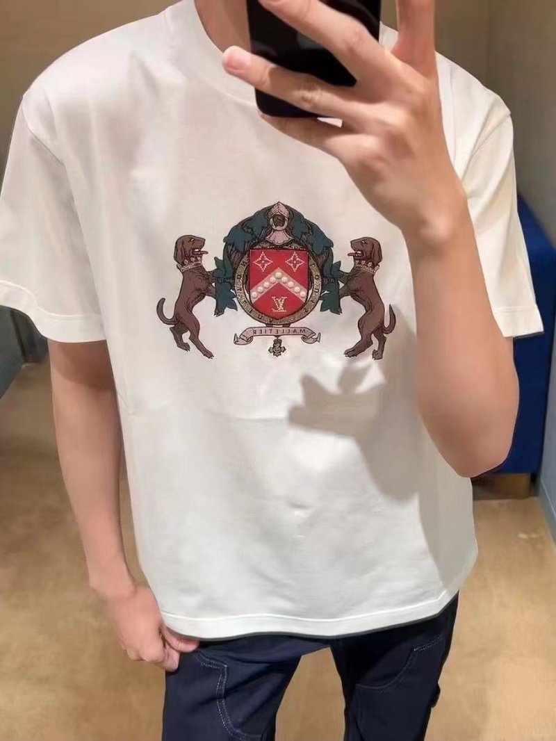 Louis Vuitton Crest Emblem White T-Shirt view
