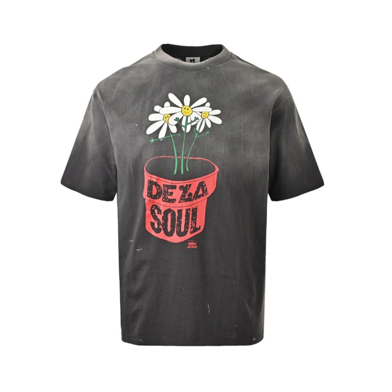 De La Soul Vintage Washed Graphic T-Shirt - Faded Black view