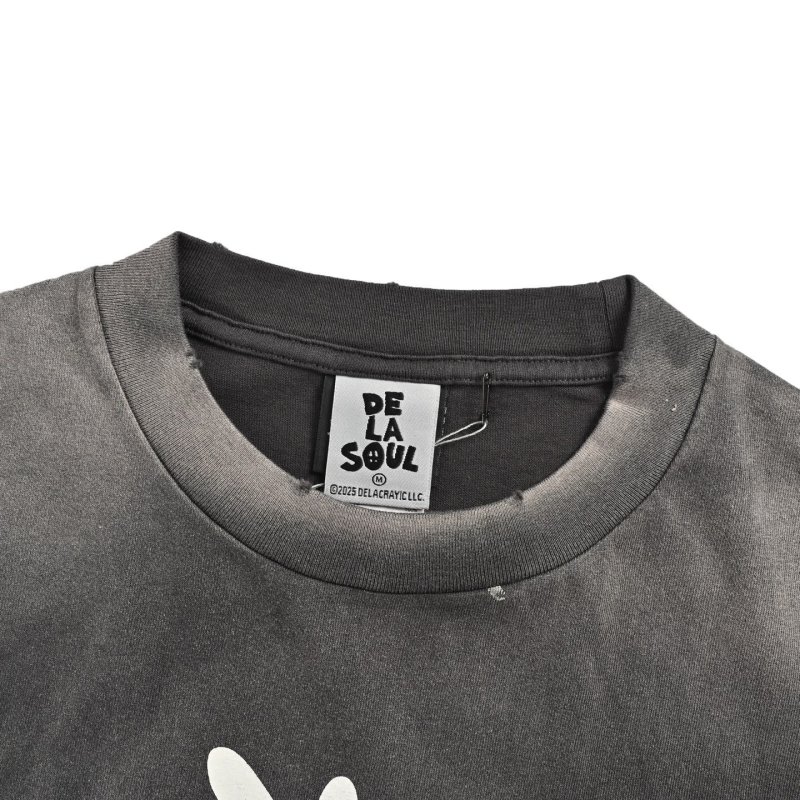 De La Soul Vintage Washed Graphic T-Shirt - Faded Black view