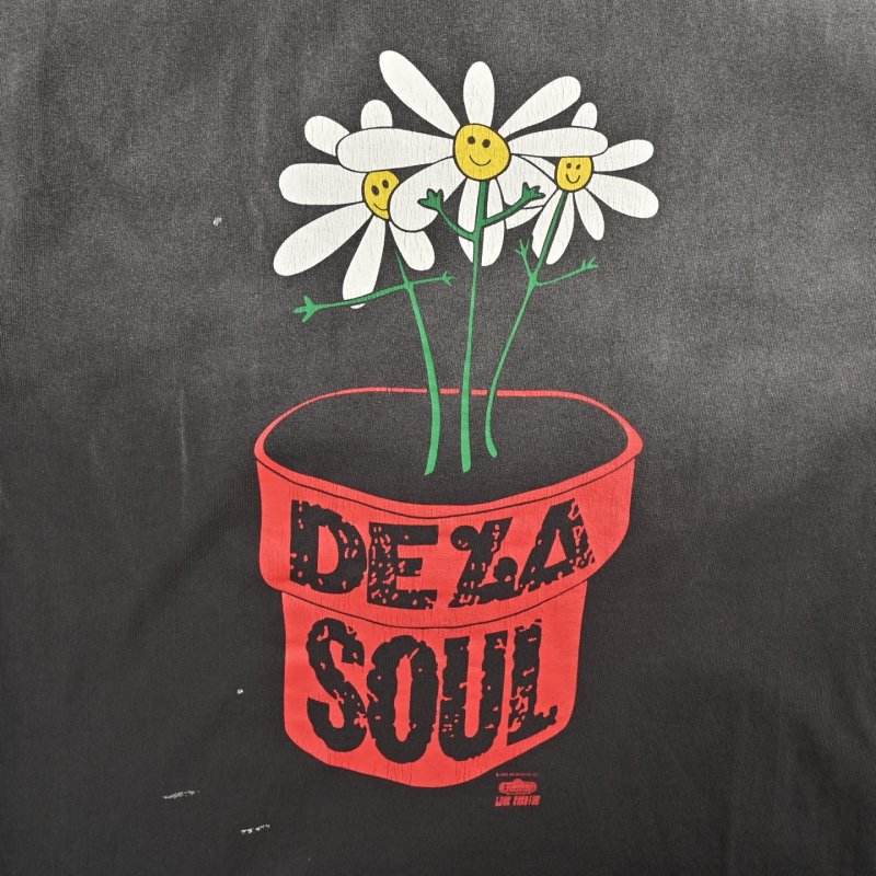 De La Soul Vintage Washed Graphic T-Shirt - Faded Black view