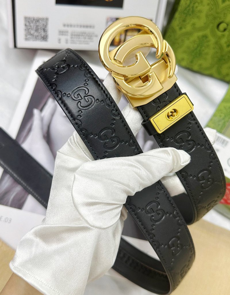 Gucci GG Marmont Black Leather Automatic Buckle Belt view