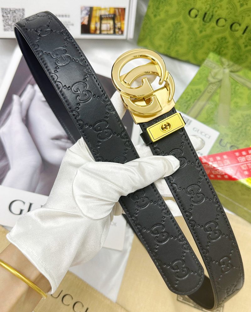 Gucci GG Marmont Black Leather Automatic Buckle Belt view