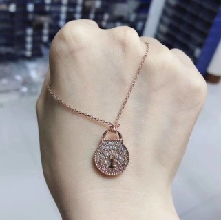 Swarovski Lock Love Gold Crystal Pendant Necklace view 8