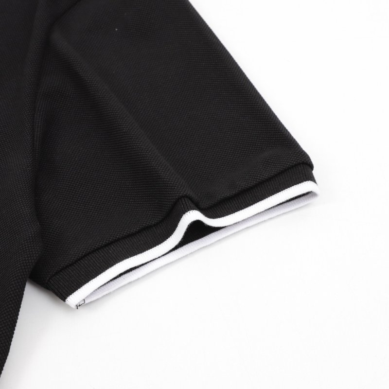 Burberry Black Polo Shirt with White Trim view