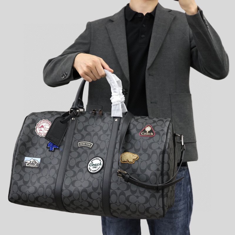 Coach Monogram Travel Bag Black