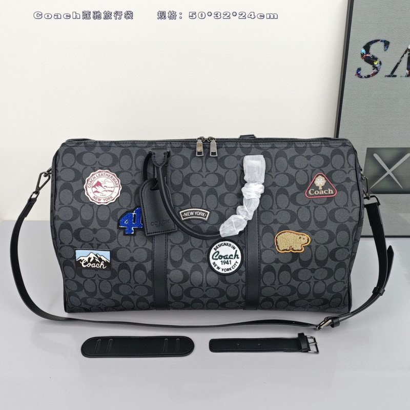 Coach Monogram Travel Bag Black view