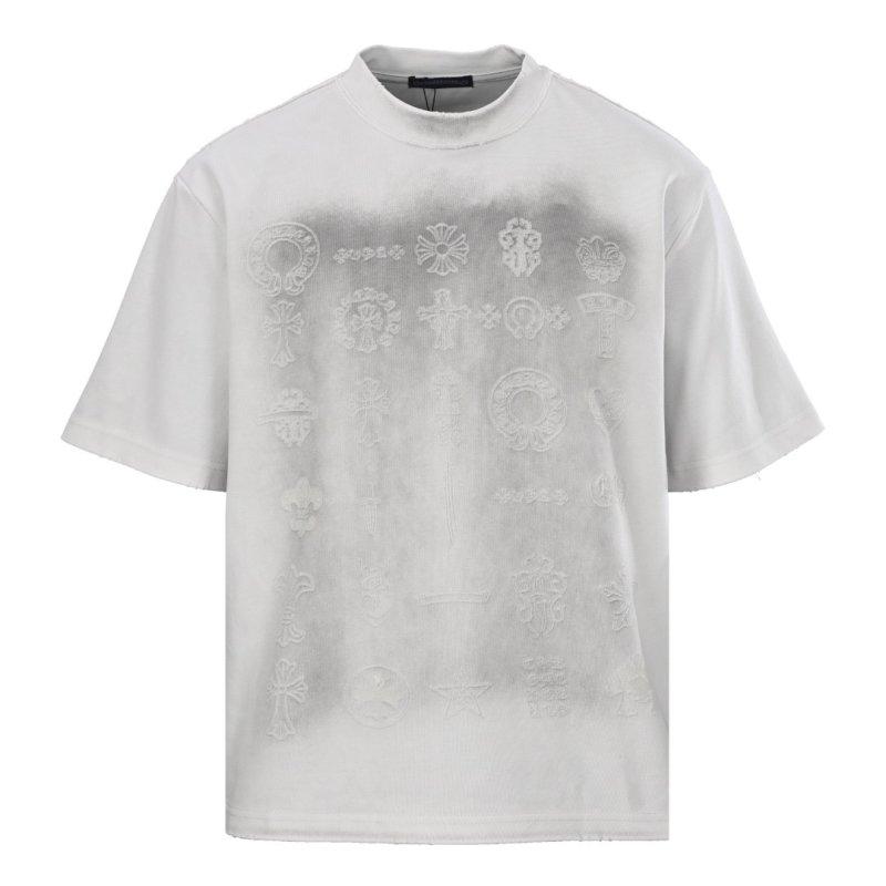 Light Blue Oversized T-Shirt with Ornamental Symbol Print view