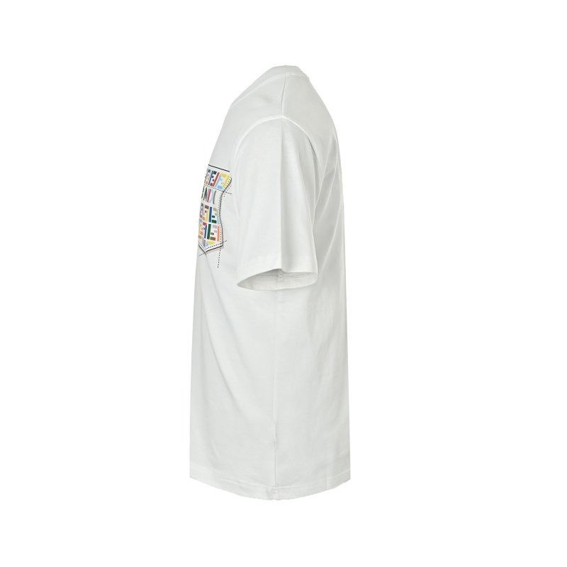 Fendi Multicolor Logo Pocket White T-Shirt view