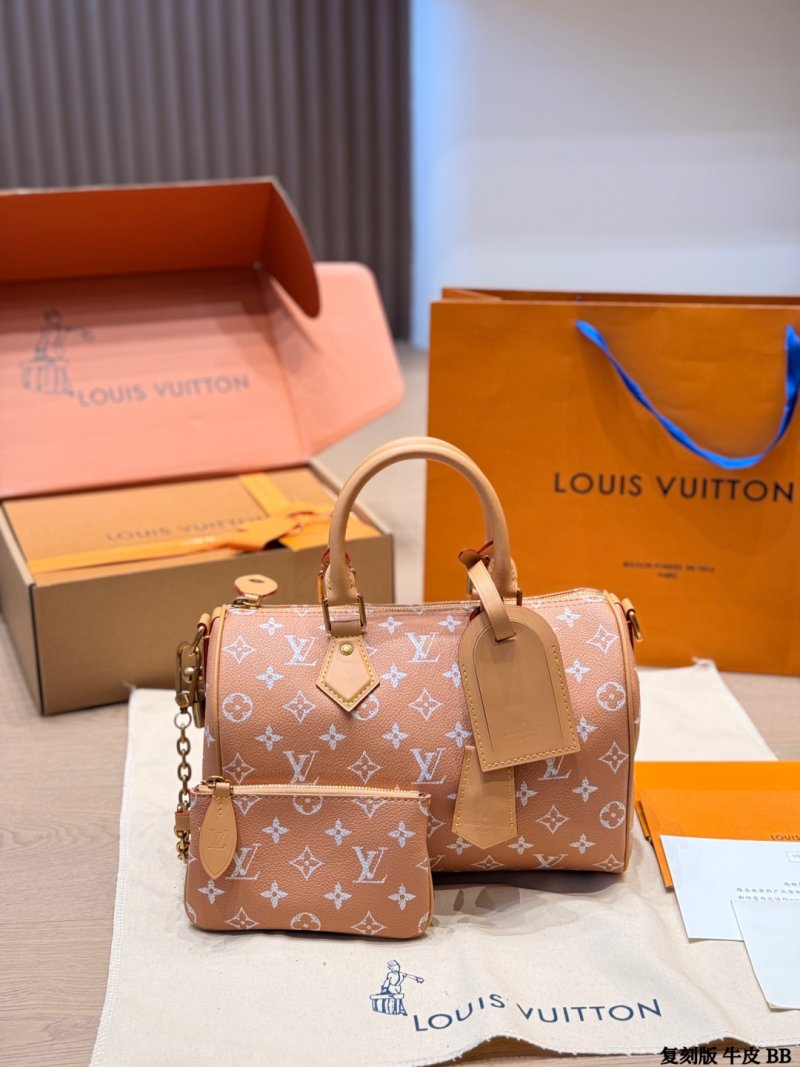 Louis Vuitton Speedy Monogram Handbag - Beige 25cm view