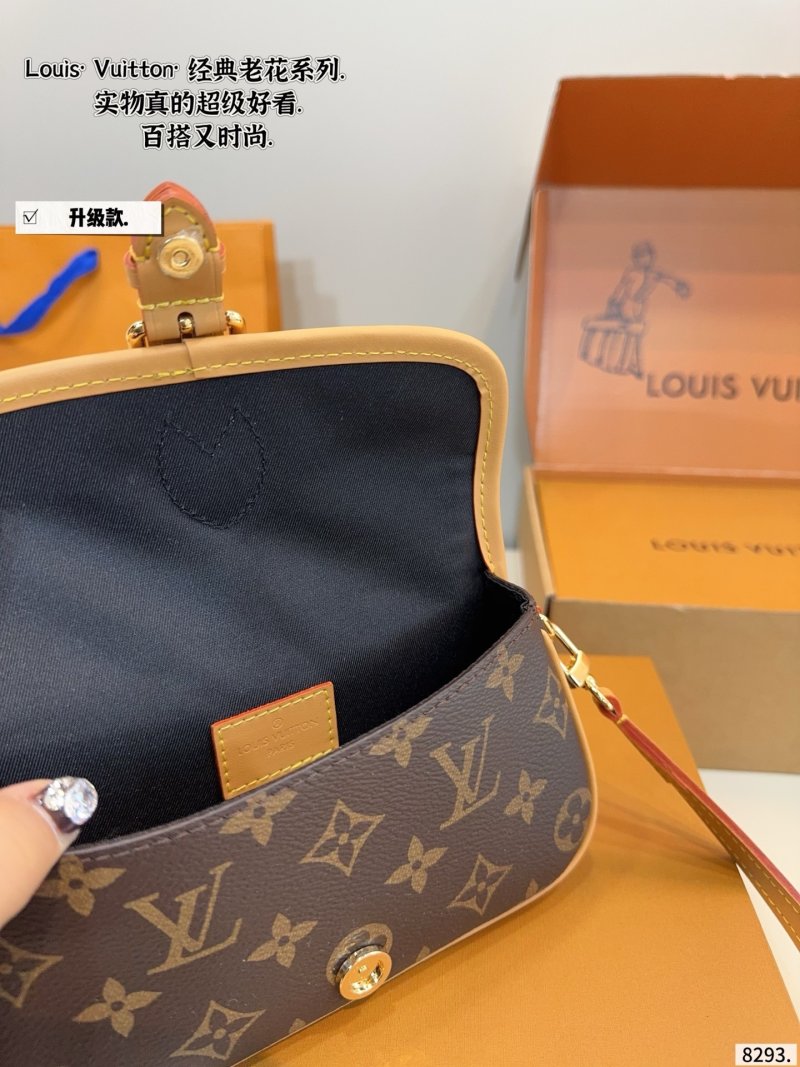 Louis Vuitton Monogram Canvas Shoulder Bag with Silk Scarf Strap view