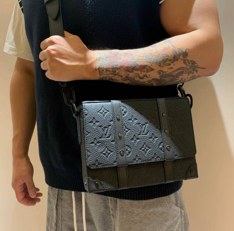 Louis Vuitton Monogram Canvas Black Clutch Bag view
