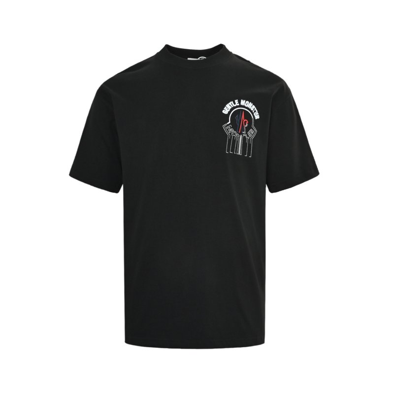 Black Graphic Print Short Sleeve T-Shirt view