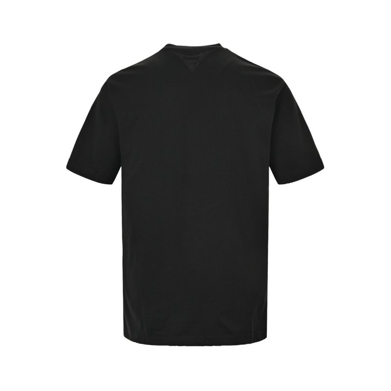 Black Graphic Print Short Sleeve T-Shirt with Streetwear Design view