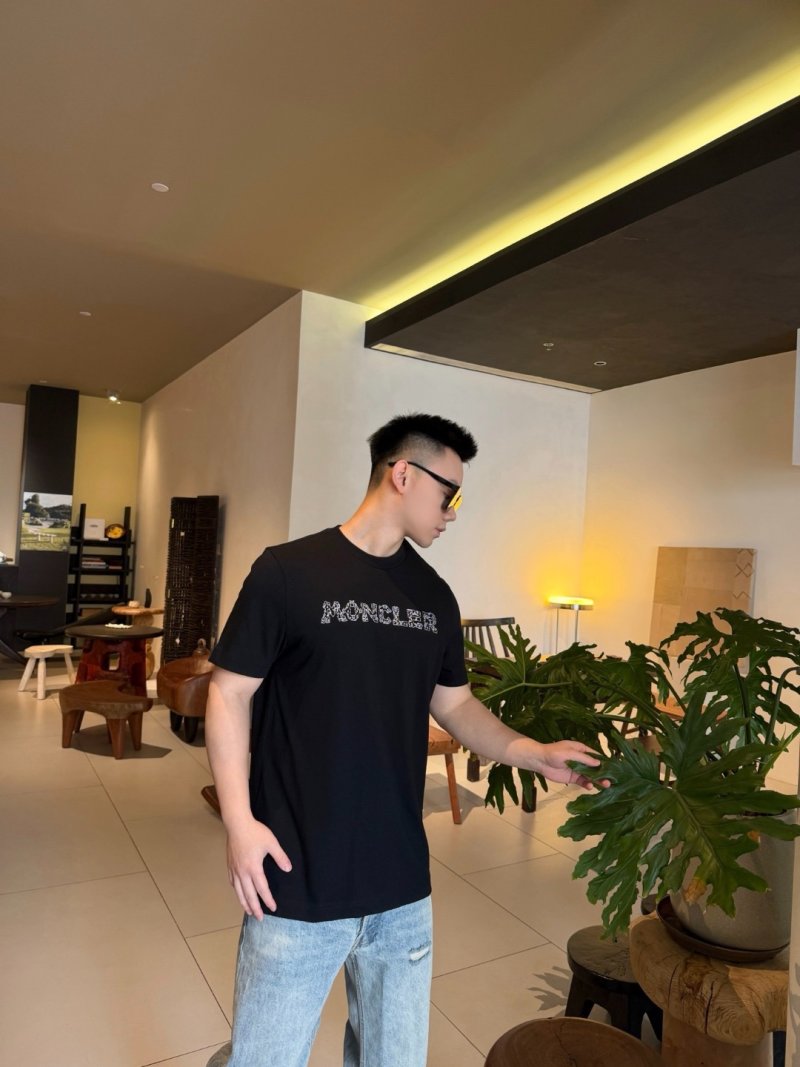 Moncler Speckle Logo Black T-Shirt view