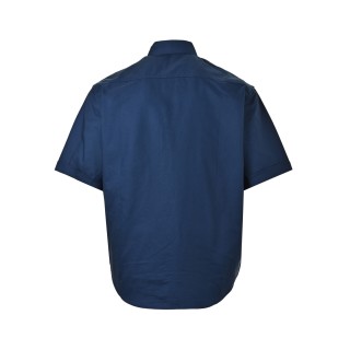 Navy Blue Short Sleeve Button-Up Shirt view 10