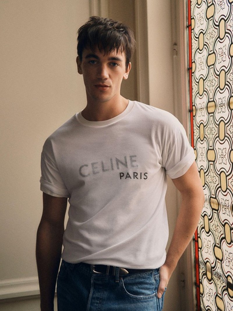 Celine Paris Cream Short Sleeve T-Shirt view