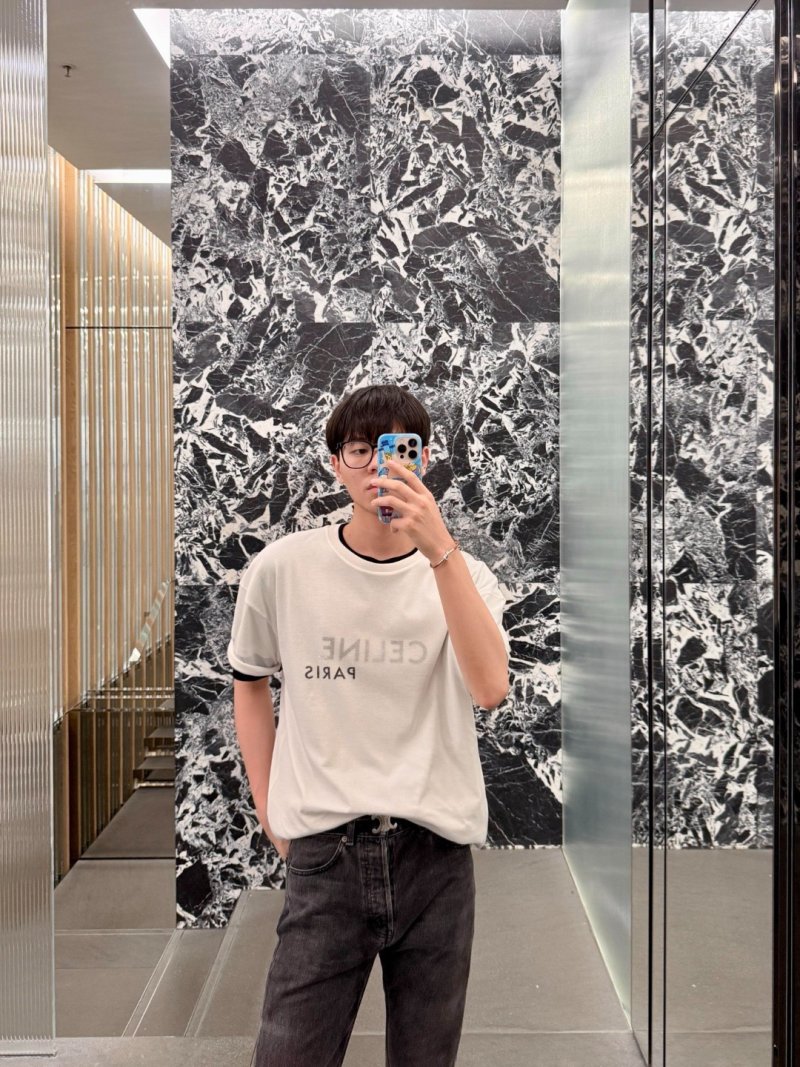 Celine Paris Cream Short Sleeve T-Shirt view