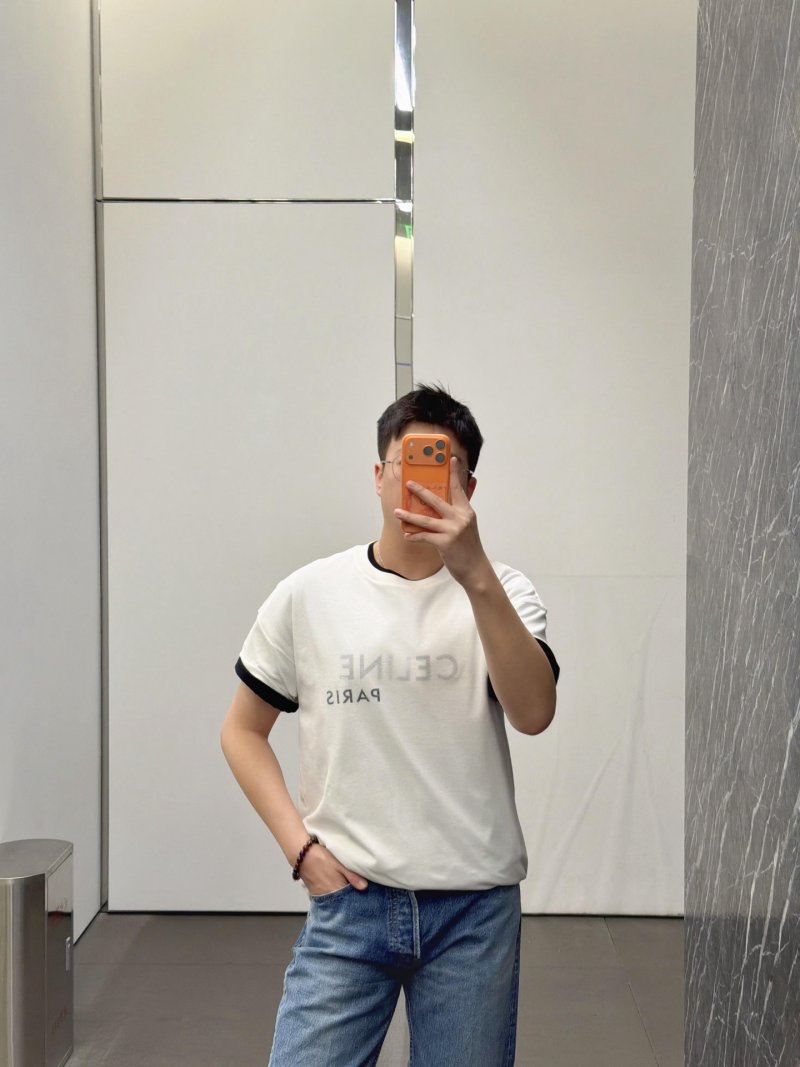 Celine Paris Cream Short Sleeve T-Shirt view