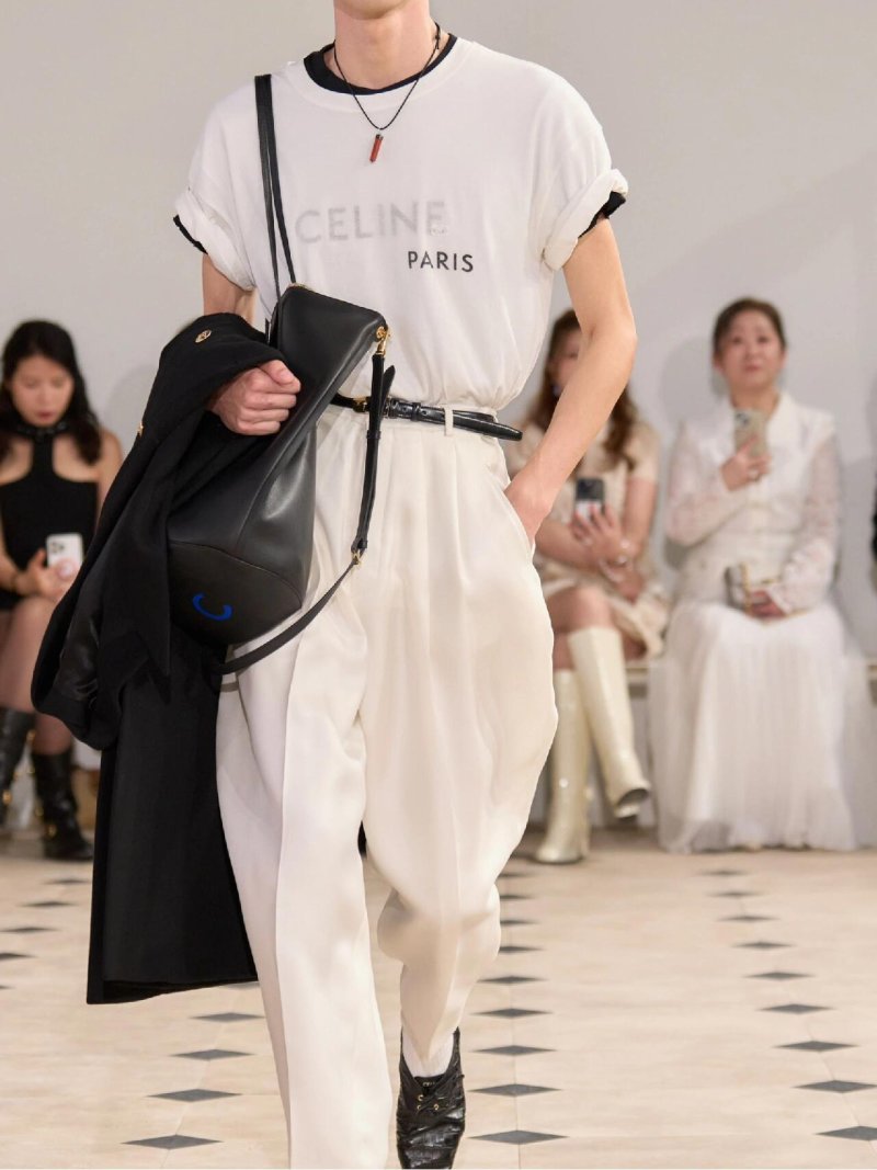 Celine Paris Cream Short Sleeve T-Shirt view