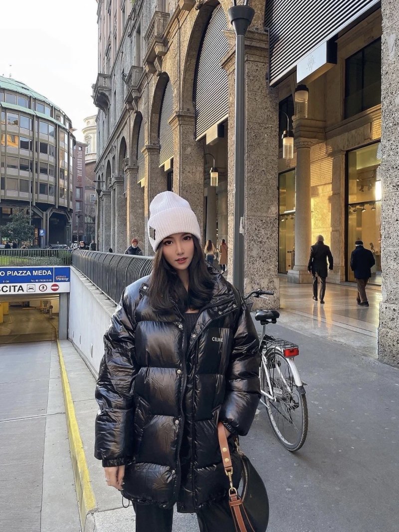 Essentials Black Puffer Down Jacket view