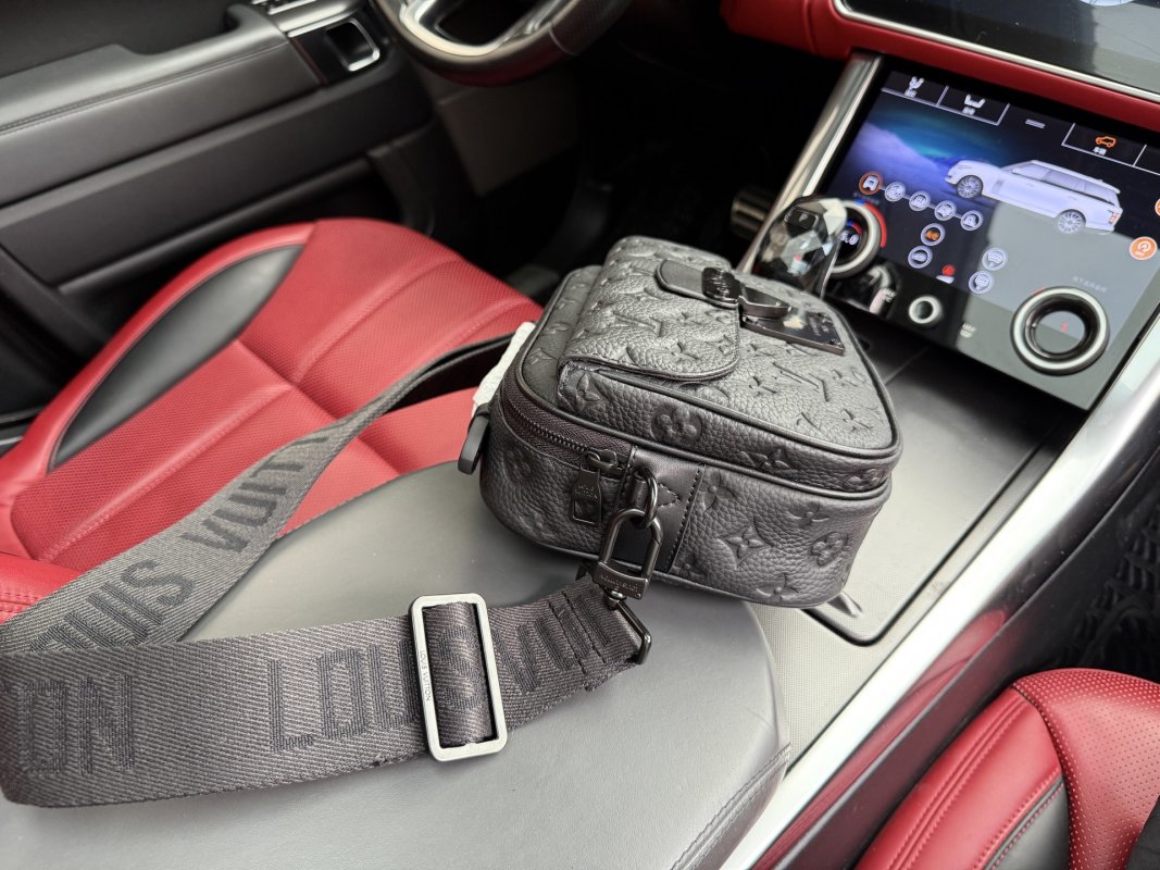 Louis Vuitton S-Lock Messenger Bag Black Monogram view