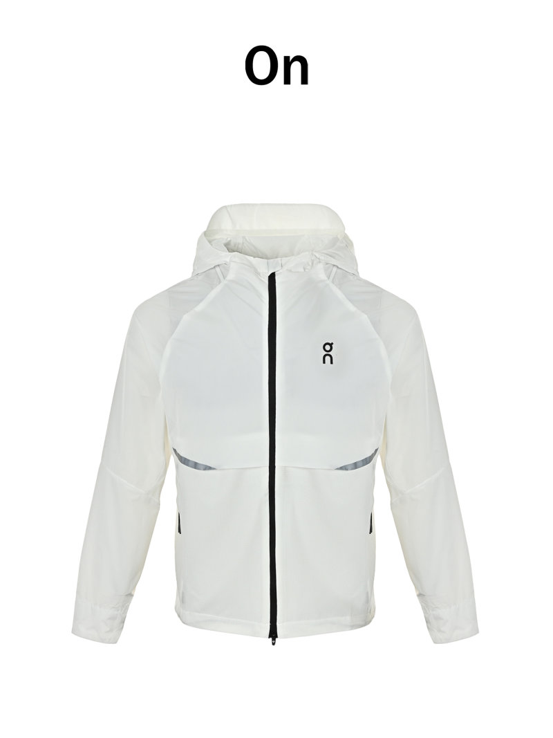 On White Lightweight Running Jacket view