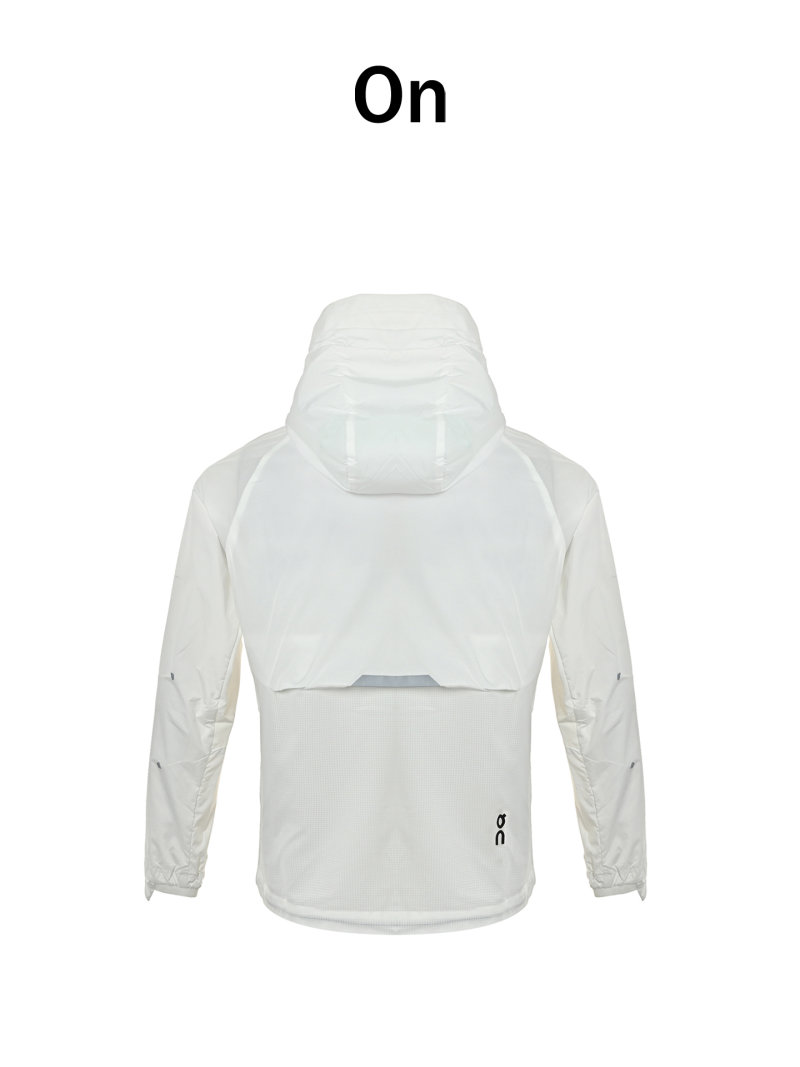 On White Lightweight Running Jacket view