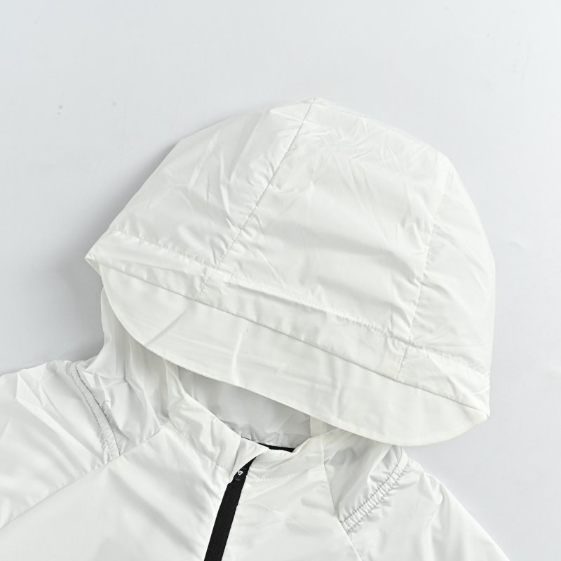 On White Lightweight Running Jacket view