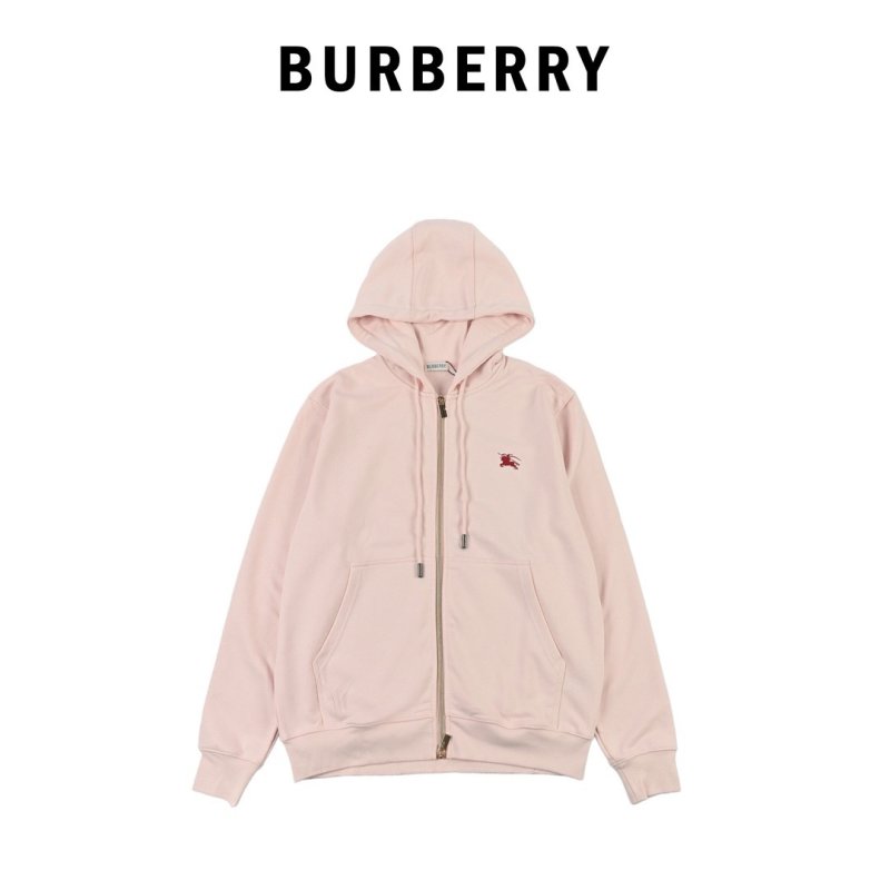 Burberry Pink Zip Hoodie view
