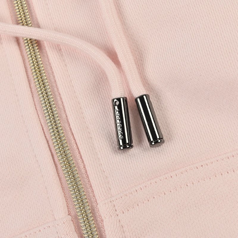 Burberry Pink Zip Hoodie view