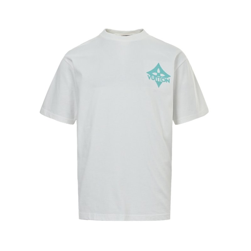 Louis Vuitton Monogram Logo Cream Short Sleeve T-Shirt view