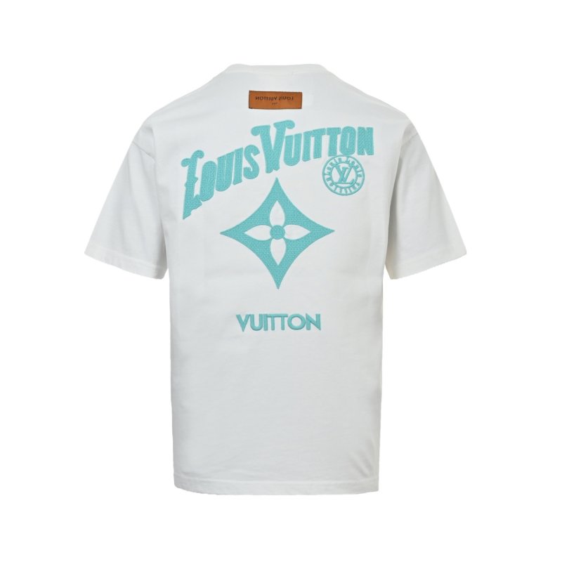 Louis Vuitton Monogram Logo Cream Short Sleeve T-Shirt view