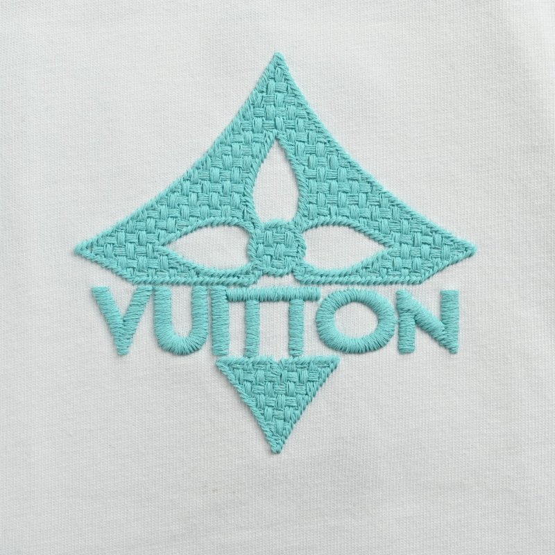 Louis Vuitton Monogram Logo Cream Short Sleeve T-Shirt view
