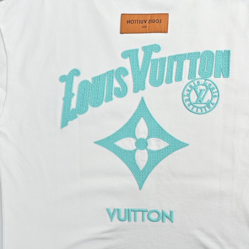 Louis Vuitton Monogram Logo Cream Short Sleeve T-Shirt view