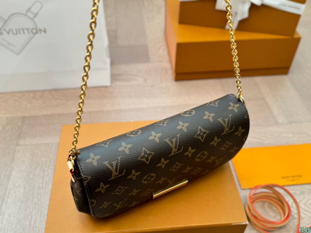 Louis Vuitton Monogram Crossbody Clutch Bag - Black Gold view