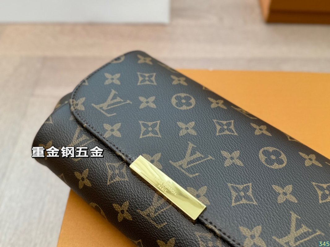 Louis Vuitton Monogram Crossbody Clutch Bag - Black Gold view