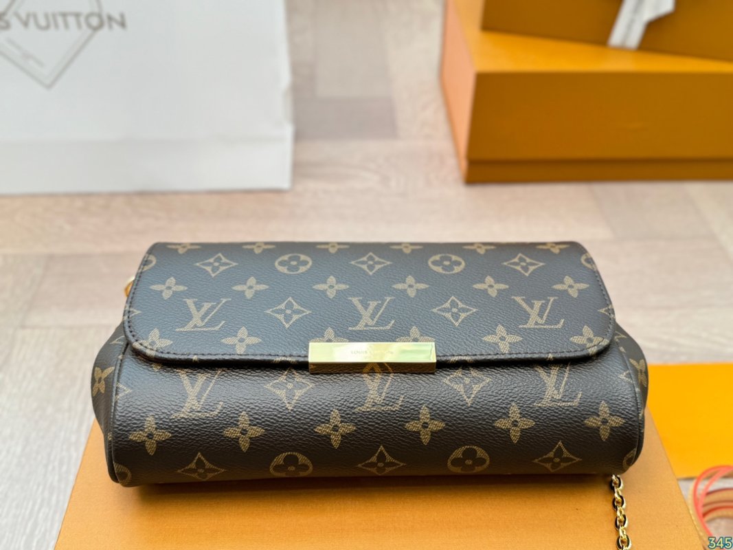 Louis Vuitton Monogram Crossbody Clutch Bag - Black Gold view