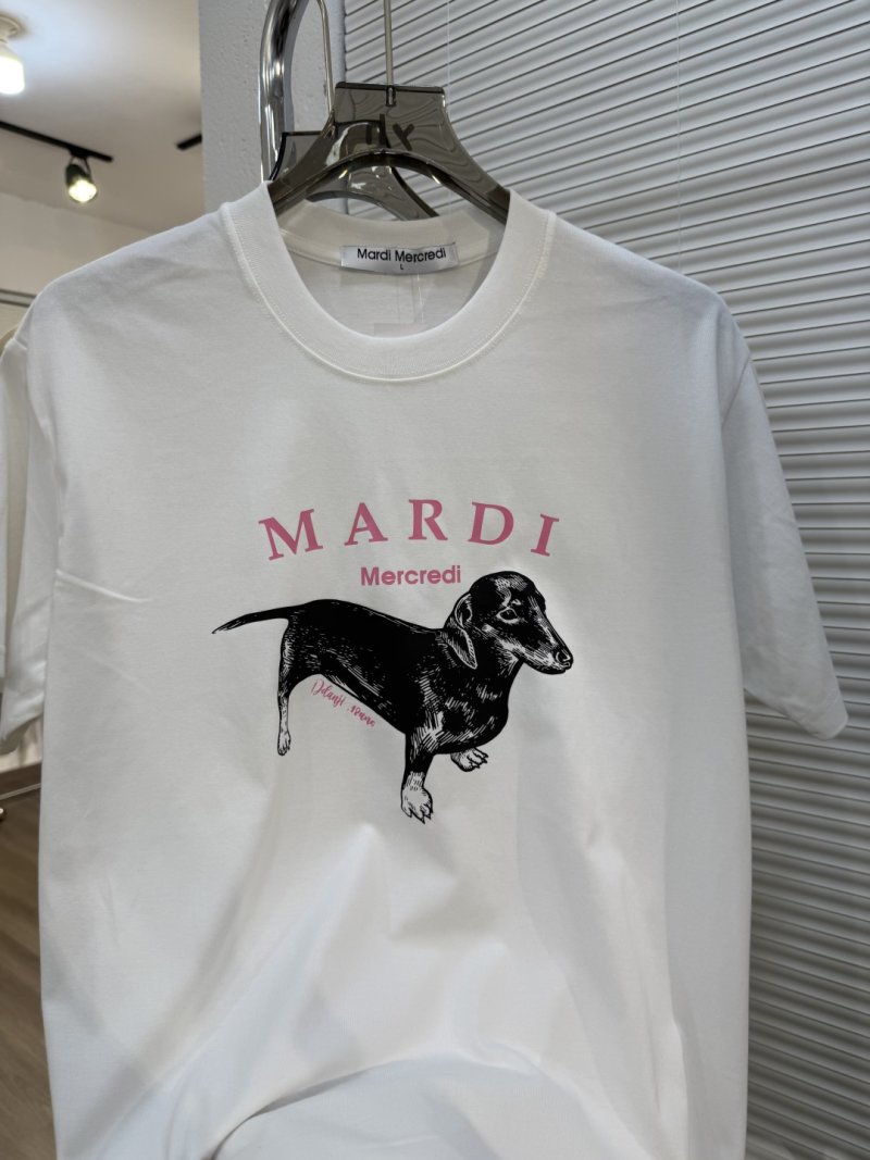 Ami Heart Logo Short Sleeve T-Shirt White view