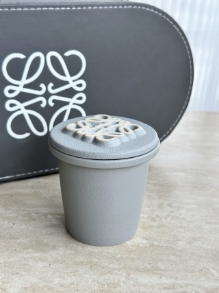 Loewe Ceramic Tea Caddy Lid - Grey & White view 3