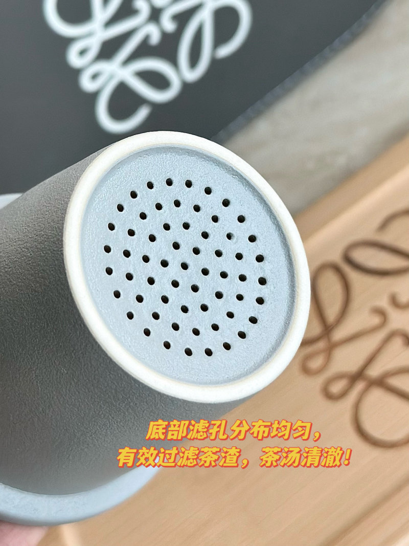 Loewe Ceramic Tea Caddy Lid - Grey & White view