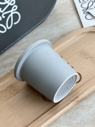 Loewe Ceramic Tea Caddy Lid - Grey & White view 9