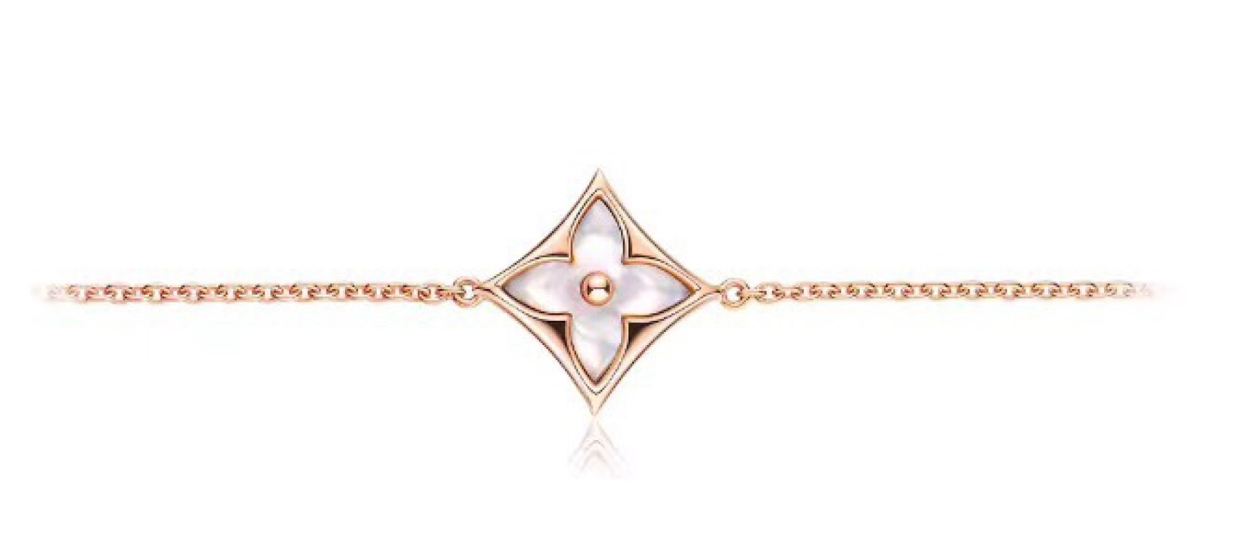Louis Vuitton Diamond Flower Mother-of-Pearl Rose Gold Necklace view